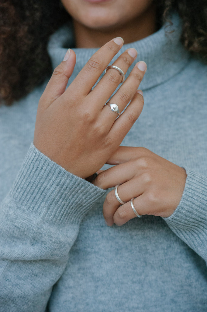 Flora Signet Ring