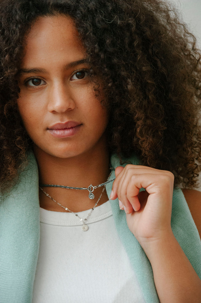 Bay Ring and Bar Necklace