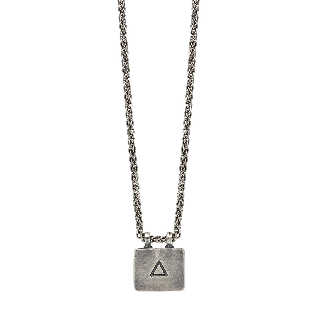 Ashta Amulet Necklace in Oxidised Silver